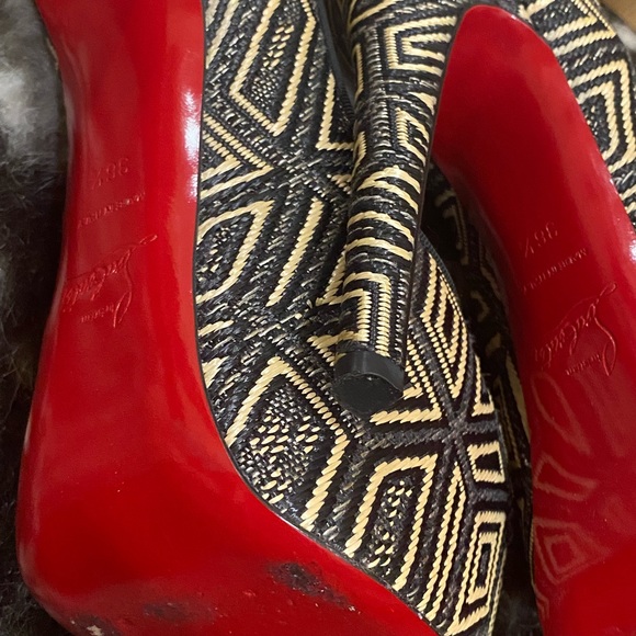 Christian Louboutin Paris Daffodile 160 Panama Geometric/GG 36.5. - Picture 5 of 5